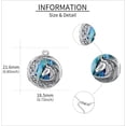 thumbnail image 3 of Horse Locket Necklace 925 Sterling Silver Horse Jewelry for Women, 3 of 7