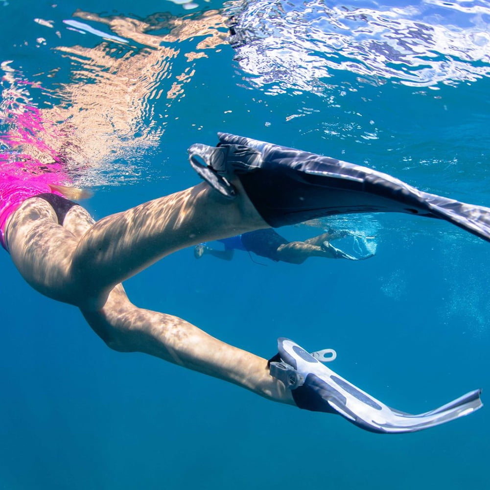 Ocean Reef Duo  Travel Ready Fins Set Scuba, Diving, Freedive, Snorkeling Black