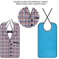 thumbnail image 3 of Baberos para adultos Baberos impermeables para comedor protectores de ropa lavables a máquina con recogedor de migas para mujeres mayores, 3 of 5