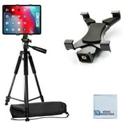 60" Pro Series Professional Camera Tripod with Tablet Mount fits iPad, iPad Air, iPad Mini & Most Other Tablets + eCostConnection Microfiber Cloth