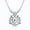 Silver, variant on 1-3 CT Moissanite Necklace for Women, Solitaire Lab Created Diamond Pendant, 18K White Gold Plated D Color Round Cut 925 Sterling Silver Necklace