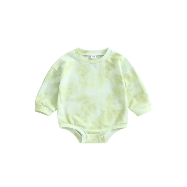 ZAXARRA Combinaison d'Automne pour Bébé Printemps, Tissage Imprimé Manches Longues Col Rond pour Garçons Filles, 0-2 Ans