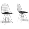 thumbnail image 1 of Avery Wire Dining Chair in Black (Set of 2), 1 of 1