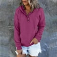 thumbnail image 2 of Chuancc Fall Outfits For Women 2025 Winter Clothing For Women Cute Hoodies Solid Color Hoodies Women'S Sweatshirts Oversized Casual Loose Solid Womens Fashion Sweatshirt For Women Hot Pink M, 2 of 4