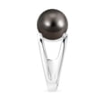 thumbnail image 3 of ANGARA Solitaire Tahitian Cultured Pearl Double Shank Ring in 14K White Gold for Women | June Birthstone, Birthday, Anniversary, Jewelry Gift for Women | Pearl Ring, 3 of 8