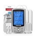thumbnail image 1 of Estimulador muscular TENKER EMS TENS, masajeador electrónico de pulso de doble canal con 24 modos para aliviar el dolor y fortalecer los músculos. Máquina TENS recargable con 8 electrodos., 1 of 5