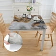 thumbnail image 2 of Acheng swirl pattern Square Fitted Tablecloth 100% Polyester Fiber 46*46, 2 of 8