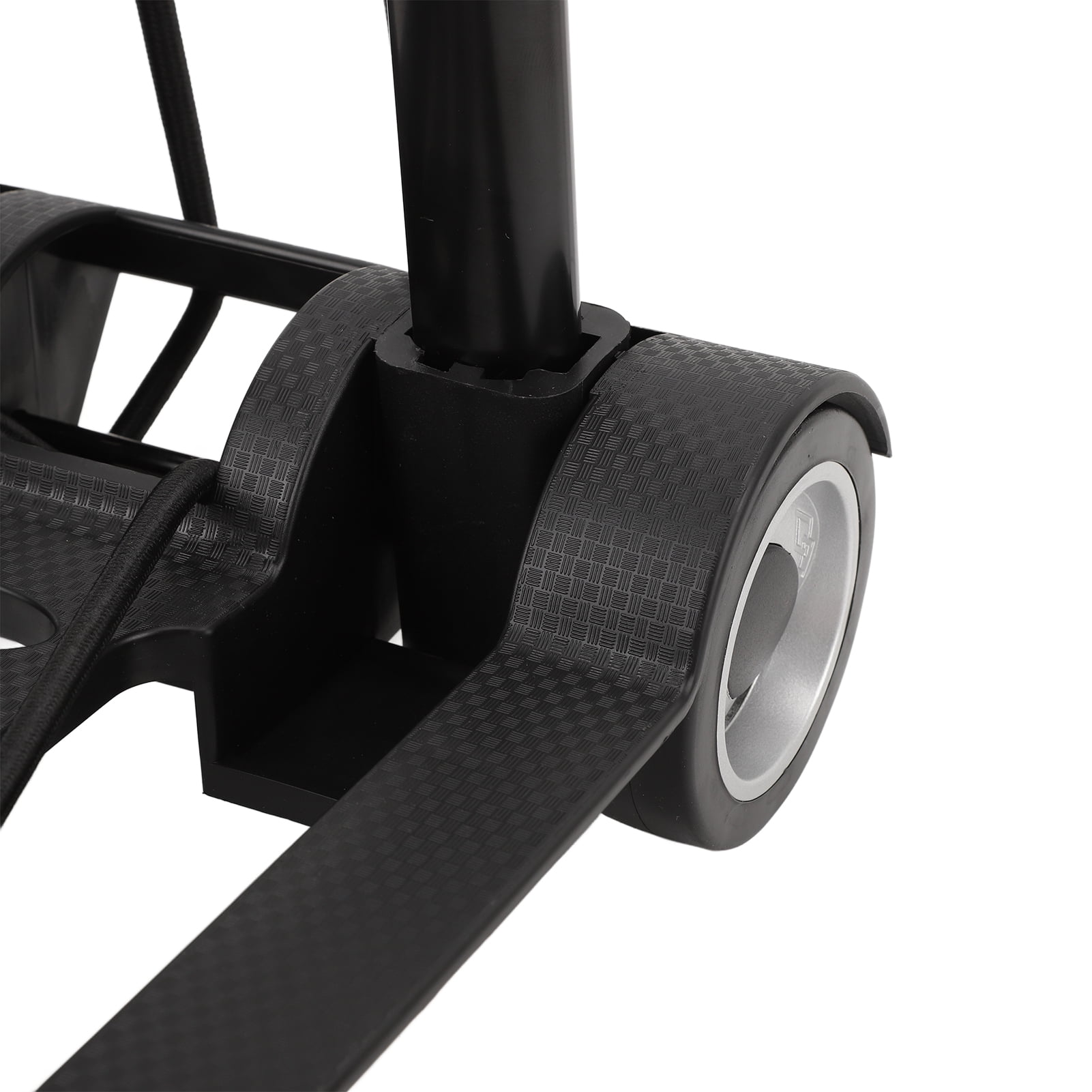 NFTIGB Folding Hand Truck Portable Large Capacity Cart Sturdy 4 Secure Wheels Heavy Duty Luggage Carrier for Shopping Moving Office Travel Multipurpose Utility Dolly Black
