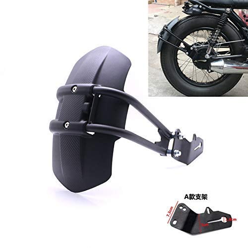 BHYShop Retro Vintage Black Rear Wheel Fender Splash Mudguard Mud Guard Cover for Dirt Bike Off-Road