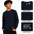 thumbnail image 5 of Southpole Boys Thermal Henley Shirt - Waffle Knit Warm Long Sleeve Boys Henley Shirt 2 Pack Casual Top, 5 of 7