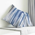 thumbnail image 3 of Blue Gray Pillow Covers 16x16 Inch Decorative Throw Pillow Cover, Modern Simple Abstract White Ombre Texture Sofa Pillowcases Accent Cushion Case Home Decor Bedroom Living Room, 3 of 6