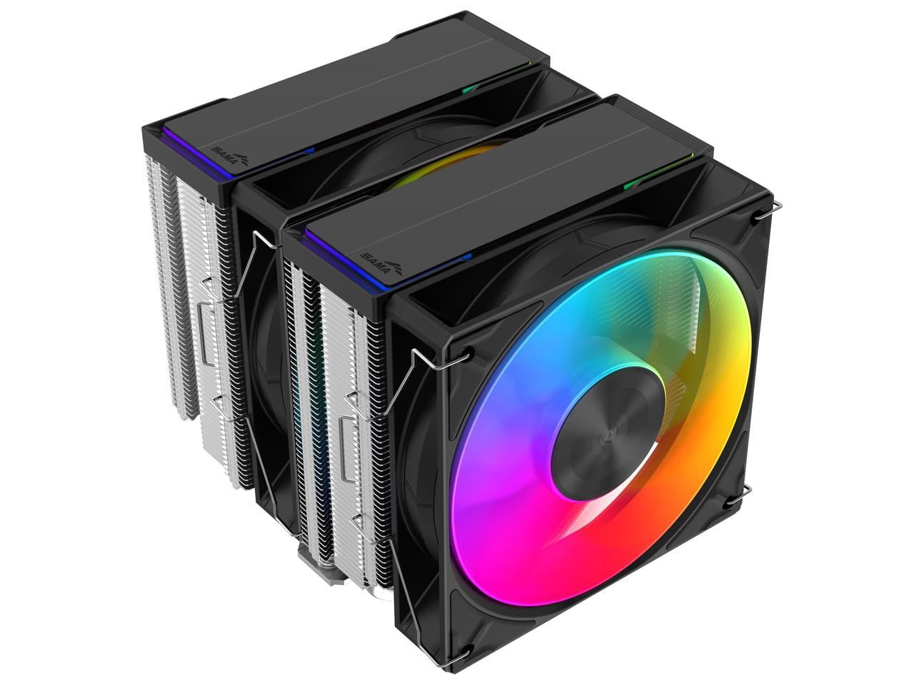 Sama A60L Dual-Tower ARGB CPU Air Cooler 6 Heat Pipes Dual 120mm ARGB