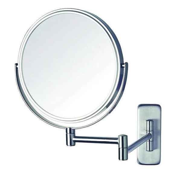 See All Industries Wall Makeup Mirror, 11 in W, 13 in H, Chrome, Wall JCSA897