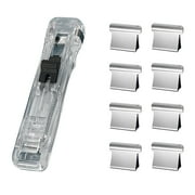 WHEANG Home Decor Office Supplies Push Stapler College Supplies Mini Stapler Desk Stapler Small Stapler Set One Size White