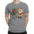 thumbnail image 2 of Santa and Krampus Unite Men's T-shirt, 2 of 3