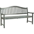 thumbnail image 3 of SAFAVIEH Mischa Outdoor Patio Bench with Center Lift, Ash Grey, 3 of 5