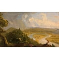 thumbnail image 3 of Cole, Thomas 24x16 Black Modern Framed Museum Art Print Titled - Sketch for View from Mount Holyoke, Northampton, Massachusetts, after a Thunderstorm (The Oxbow), 3 of 5