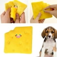 thumbnail image 3 of 6x Juguetes Chirriantes para Perros, Lindos Juguetes de Peluche de Queso, Juguetes para Mascotas para Perros Pequeños, Medianos Y 6 piezas, 3 of 8
