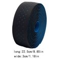 thumbnail image 2 of Soidarity VIARON Pack de 2 cintas antideslizantes para manillar, correa de repuesto para manillar, volante, caña de pescar, envoltura de PU EVA Ciclismo Azul negro, 2 of 6