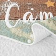 thumbnail image 5 of Catabedysis Teal Camper Print Quilt King,Retro Camping Rv King Coverlet Set For Boys,Multicolor,3 Pieces, 5 of 7