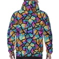thumbnail image 7 of Sikiie Colored Glass1 Men's Hoodie, Essentials Hoodie, Sweatshirt, Pullover Hooded Sweatshirt for Men-Large, 7 of 7