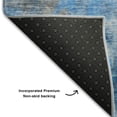 thumbnail image 3 of Addison Rugs Mayfield Washable Transitional Abstract Blue Rectangle Rug, 10' x 14', 3 of 6