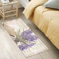 thumbnail image 5 of GZHJMY Vintage Lavender Bathroom Rugs Bath Mat 39 x 20 Inch Non-Slip Extra Soft and Absorbent Shaggy Bath Carpet for Tub, Shower, Bathroom Carpet Runner, 5 of 7