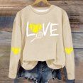 thumbnail image 2 of Timegard Womens Crewneck Sweatshirt Fall Loose Comfy Drop Shoulder Print Long Sleeve Pullover Tops, 2 of 4