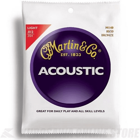 Martin 80/20 Bronze Light Gauge Acoustic Strings (Best Light Gauge Acoustic Guitar Strings)