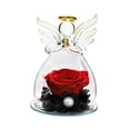thumbnail image 4 of Rosa preservada en vidrio Rosa eterna Elegante rosa eterna en vidrio para mamá Novia Cumpleaños Acción de gracias Día de la madre rojo, 4 of 8
