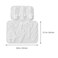 thumbnail image 2 of WEUVEB 2PCS Silicone Resin Necklace Molds for Jewelry Making, Keychain Pendants Crafting Supplies, 2 of 8