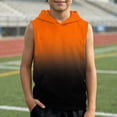 thumbnail image 4 of Boys And Girls Gradient Hooded Vest Sweatshirt For Kids | Lightweight Front Pocket Sleeveless Hoodie Top, 4 of 4