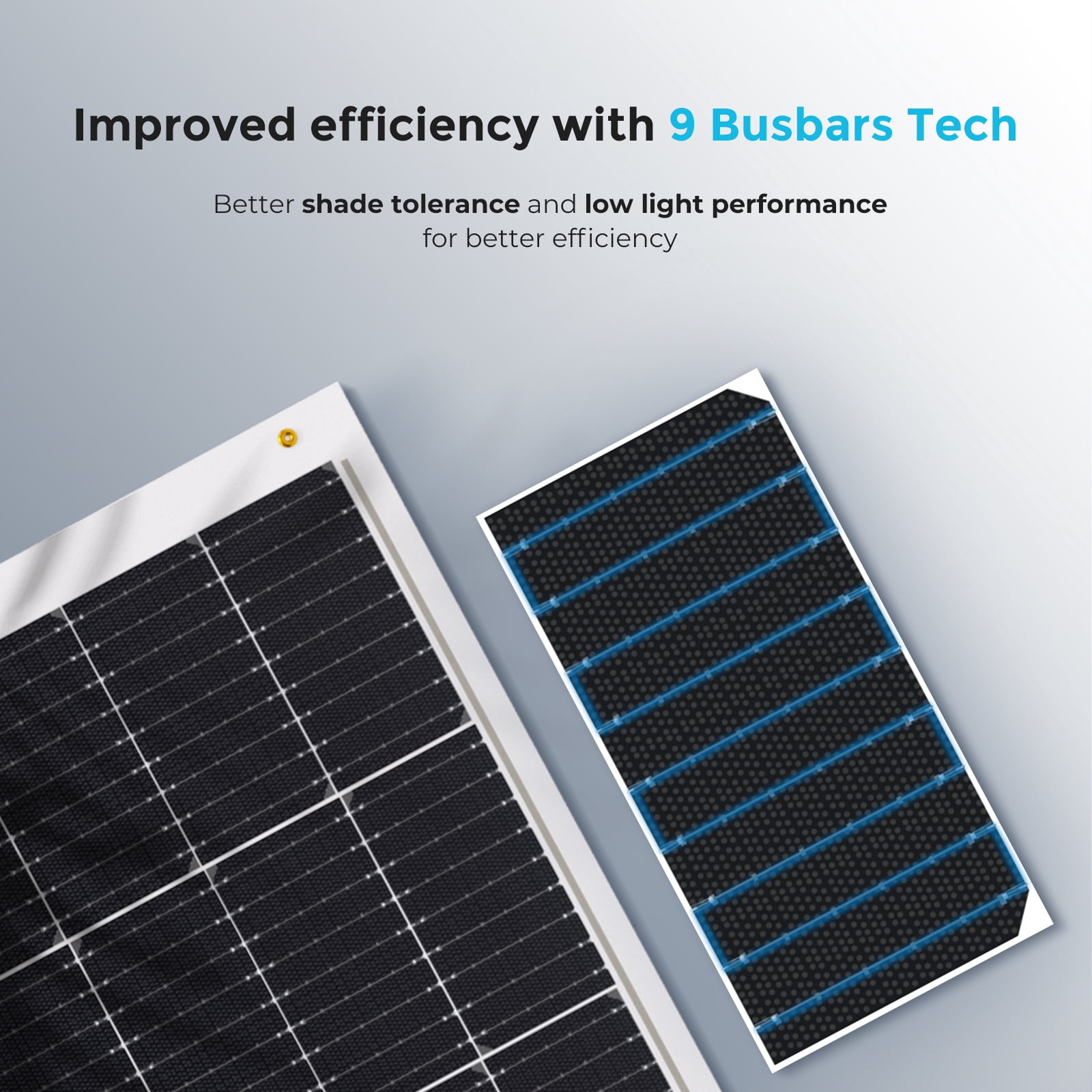 Renogy Flexible 100W 12V Solar Panel, 240° Bendable Solar Panel, IP67 Weatherproof, Monocrystalline, Ultra Lightweight, 5.3lb