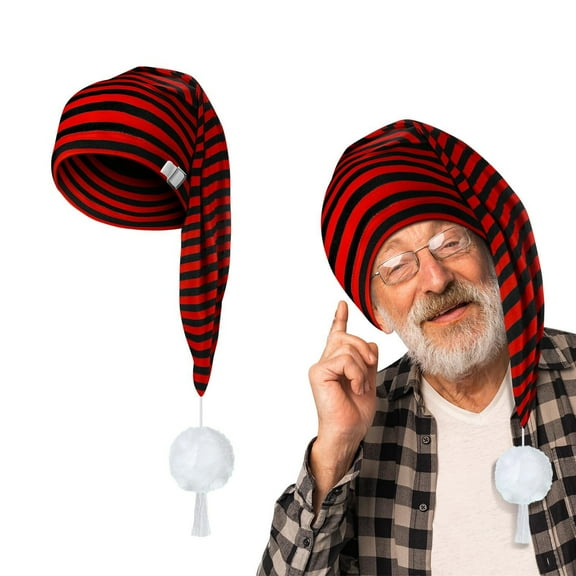 Unisex Stripe Print Winter Knitted Hat with Outdoor Windproof and Hat Cover Made of Polyester Fabric Which Is of High Quality and Warm for One Size Fits Most