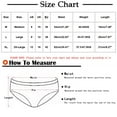thumbnail image 3 of Ashirexll Ladies Underwear Panties, Plus Size Underwear for Women, Solid Color Lace Bow Mid Low Waist Hollow Mesh Triangle Panties, 3 of 7