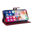 thumbnail image 4 of Étui Portefeuille Premium pour iPhone 16 Pro avec Fentes pour Cartes et Support, Étui à Rabat Rouge, 4 of 7