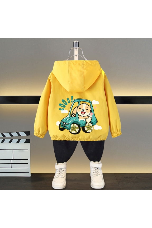 Girls Boys Rain Jacket Waterproof Windbreaker Jackets Lightweight Hooded Coat Outdoor Casual Sportswear for Boys Girls with Pockets Size 1-10