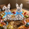 thumbnail image 4 of Lilixerw Chinese Style Blue and White Porcelain Fabric Easter Bunny Ornament,Easter Rabbit Doll Table Centerpiece,Holiday Home Decor,Gift,Spring Festival Ornament, 4 of 6