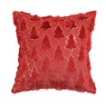 thumbnail image 3 of AuroraX 15x15 Inch Throw Pillow Covers Christmas Plush Decorative reddish brown Pillow Cases Indoor Soft Minimalist Christmas Tree Cushion Cases Sofa Couch,Couch Decor, 3 of 4