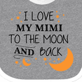 thumbnail image 4 of Inktastic I Love My Mimi to the Moon and Back Boys or Girls Baby Bib, 4 of 4