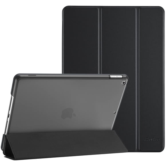 Funda ProCase para iPad de 9.ª, 8.ª y 7.ª generación 10.2, color negro oscuro
