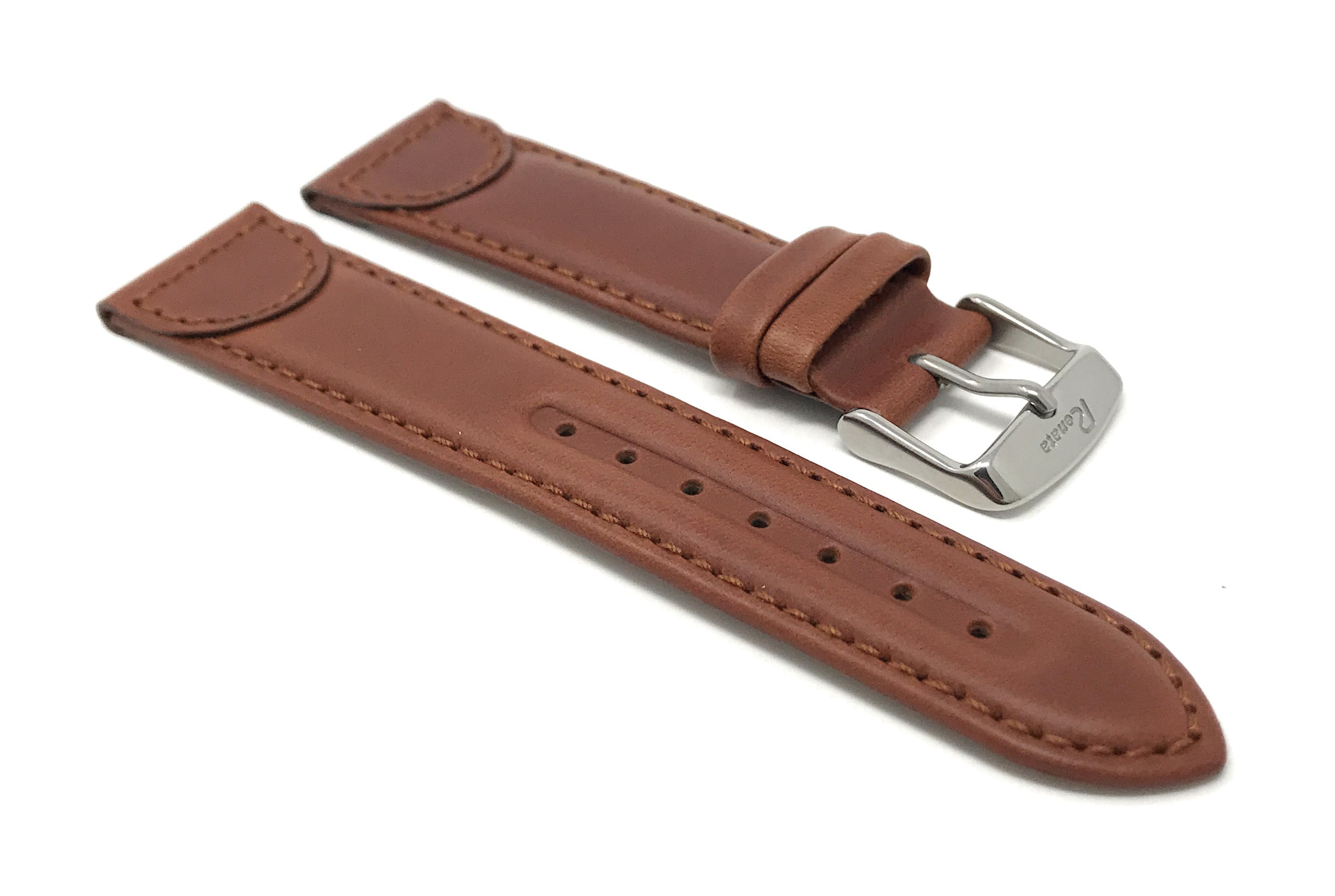 18mm Leather Watch Band Strap, Tone-on-Tone, Replacement for many Swiss ...