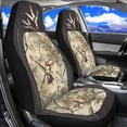 thumbnail image 2 of XYZCANDO Hummingbirds Front Car Seat Cover Comfortable Camo Forest Automobile Front Seat Covers Stretch Polyester Fabric Cover Easy to Install and Clean for Cars SUV Sedans, 2 of 7