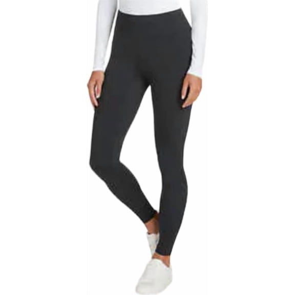 Matty M Women’s Stretch High Rise Pull On Legging, Dark Charcoal, Small