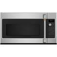 thumbnail image 1 of Open Box GE Cafe 1.7 Cu. Ft. Convection Over-the-Range Microwave Oven, Stainless Steel CVM517P2RS1 -, 1 of 10
