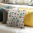 thumbnail image 3 of BANET Throw Pillow Cover Abstract Join Pillowcase Home Decorative Square Pillow Case Cushion Cover 24x24in, 3 of 5