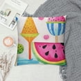 thumbnail image 2 of Jiayy  Summer Lumbar Pillow Cover Watercolor Watermelon Ice Cream Decorative Farmhouse Hello Summer Patio Outdoor Cushion Case for Sofa Couch Home Bed Decor, 2 of 5