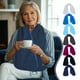 thumbnail image 1 of Babero para adultos para comer | Protector de ropa de algodón lavable | Cierre ajustable de gancho y lazo | Grandes 62"x13.8" | Reutilizable para personas mayores, personas mayores y con, 1 of 6