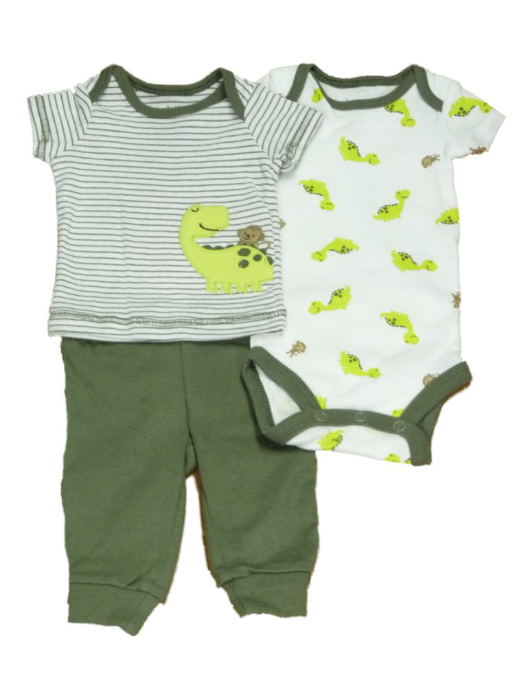NEW Baby Boys Bodysuit 3-6 Month Monkey Creeper Outfit 1 Piece Yellow 