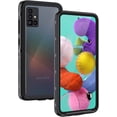 thumbnail image 1 of MYKOMI Samsung Galaxy A51 Waterproof Phone Case, IP68  Dustproof Shockproof Case with Built-in Screen Protector, Full Body Sealed Underwater Protective Clear Cover for Galaxy A51 4G, Black, 1 of 7